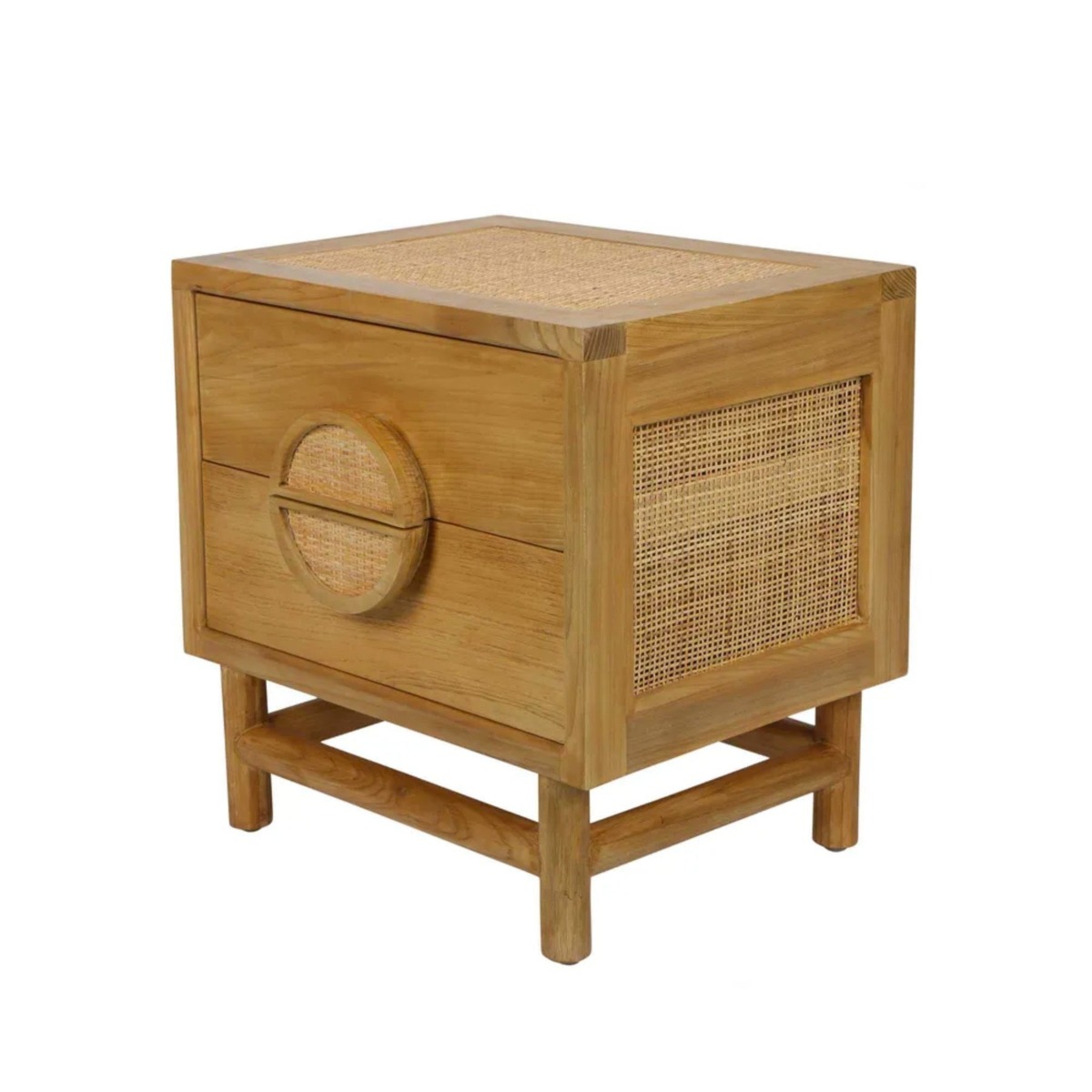 Rondo Bedside Natural, W 50cm D 44cm H 51cm (RRP $790) - Image 2