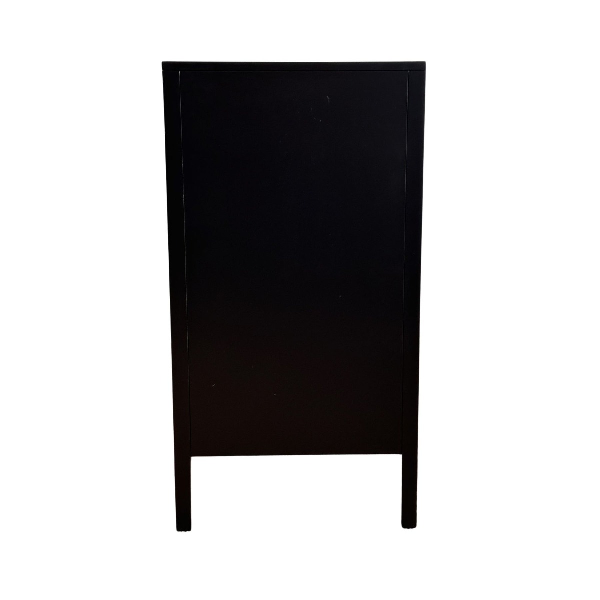 Santorini Dresser 6 Drawer Black Timber & Rattan, W 140cm D 45cm H 85cm (RRP $1999) - Image 3