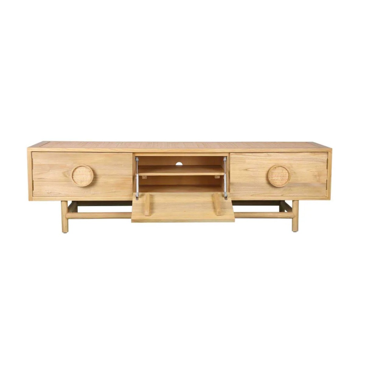 Rondo Entertainment Unit Natural, W 180cm D 45cm H 80cm (RRP $2690) - Image 3