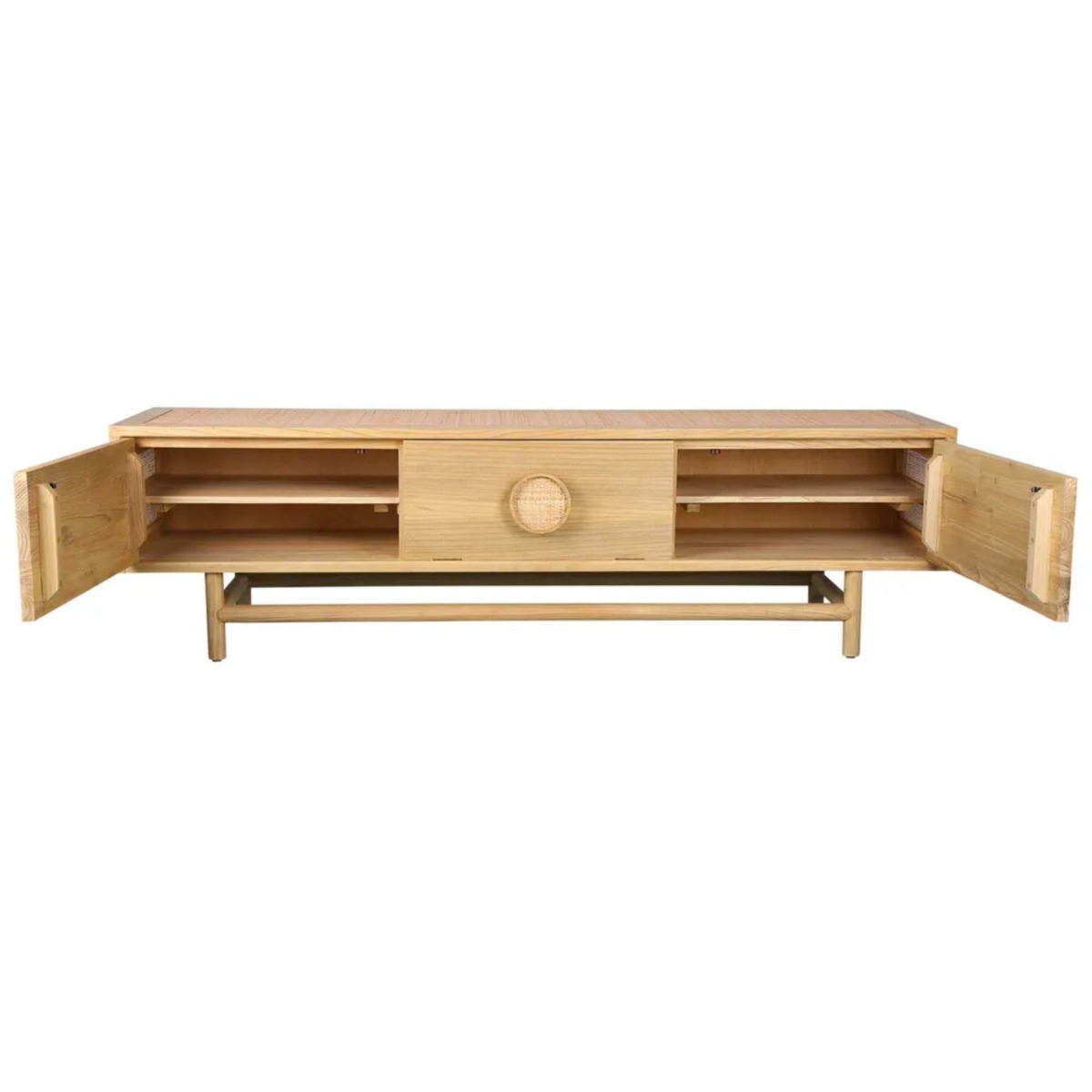 Rondo Entertainment Unit Natural, W 180cm D 45cm H 80cm (RRP $2690) - Image 4
