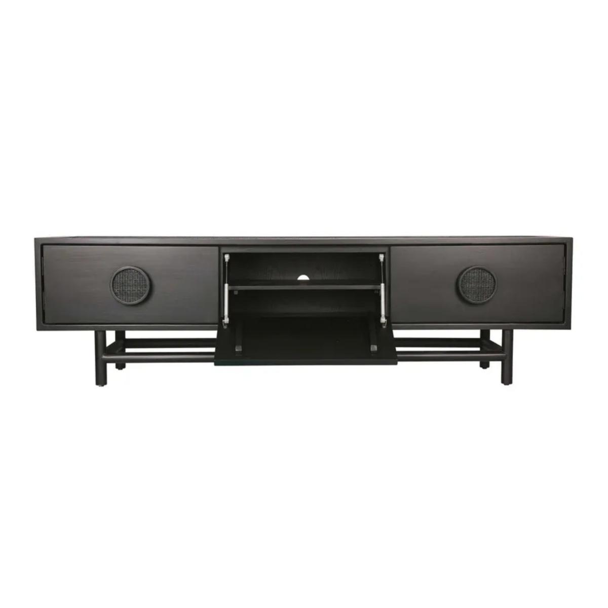 Rondo Entertainment Unit Black, W 180cm D 45cm H 80cm (RRP $2690) - Image 4