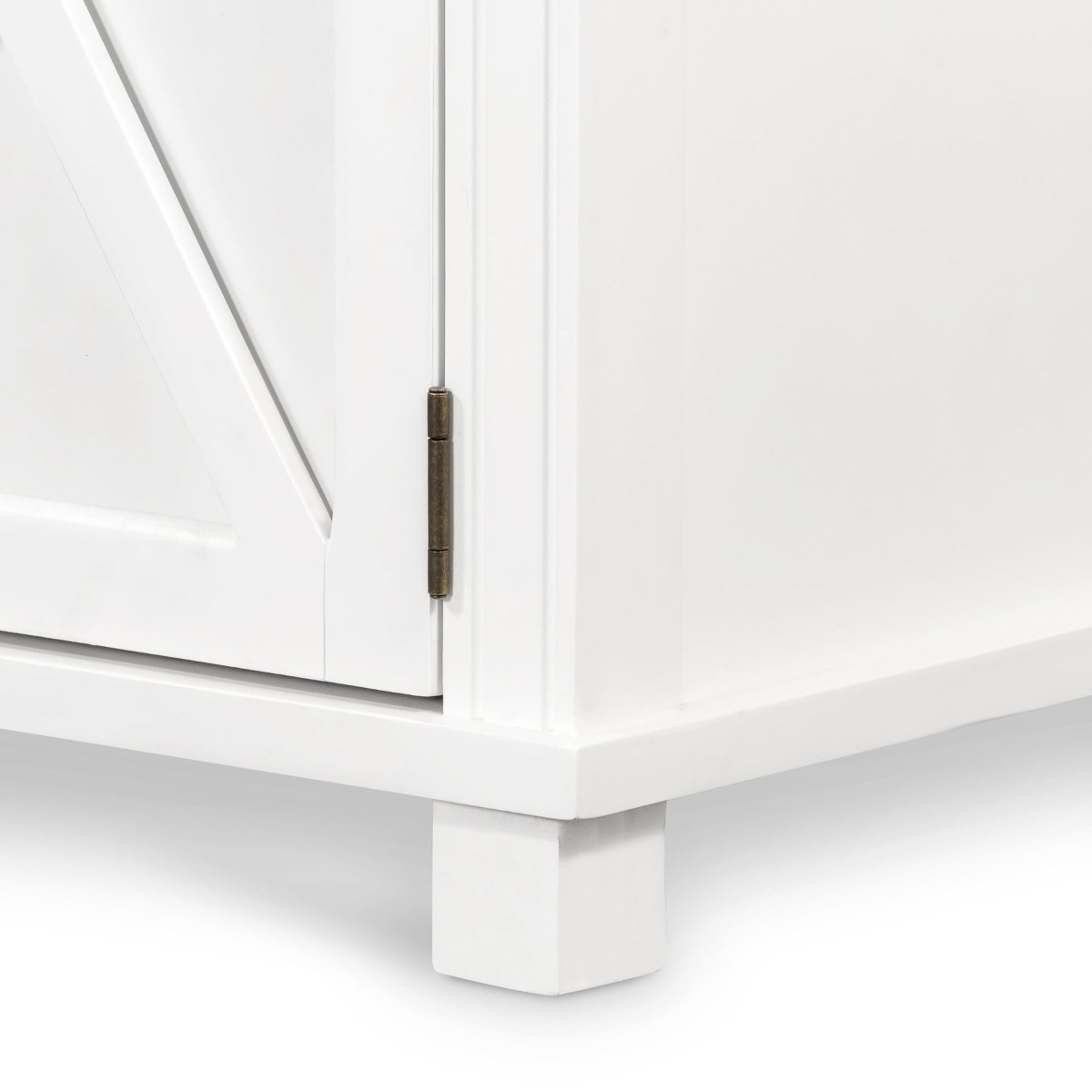 Sorrento 4 Door Hamptons Buffet White, W 188cm D 50cm H 85cm (RRP $2299) - Image 4