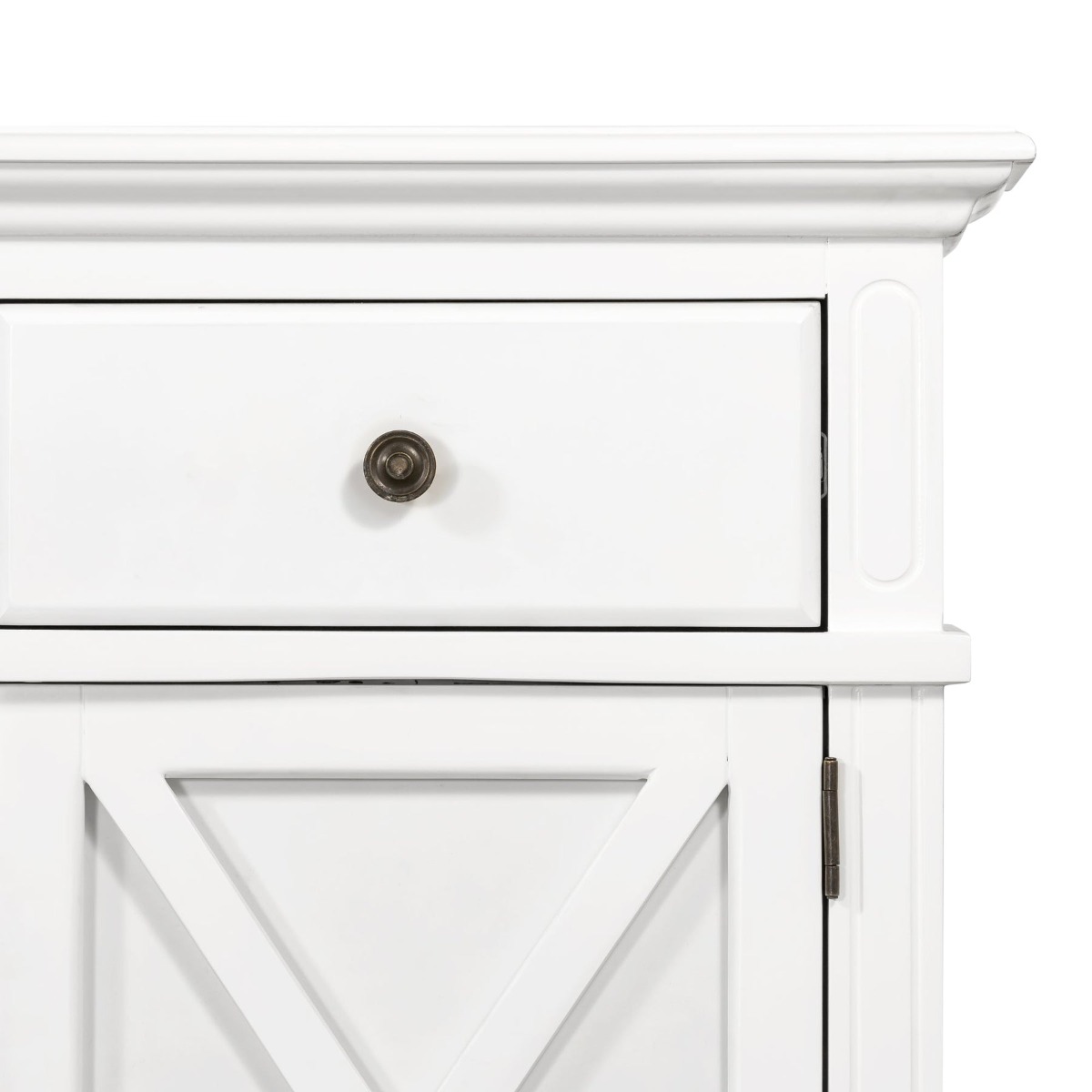 Sorrento 4 Door Hamptons Buffet White, W 188cm D 50cm H 85cm (RRP $2299) - Image 7