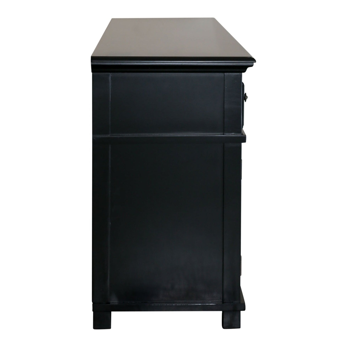 Sorrento 4 Door Hamptons Buffet Black, W 188cm D 50cm W 85cm (RRP $2099) - Image 6