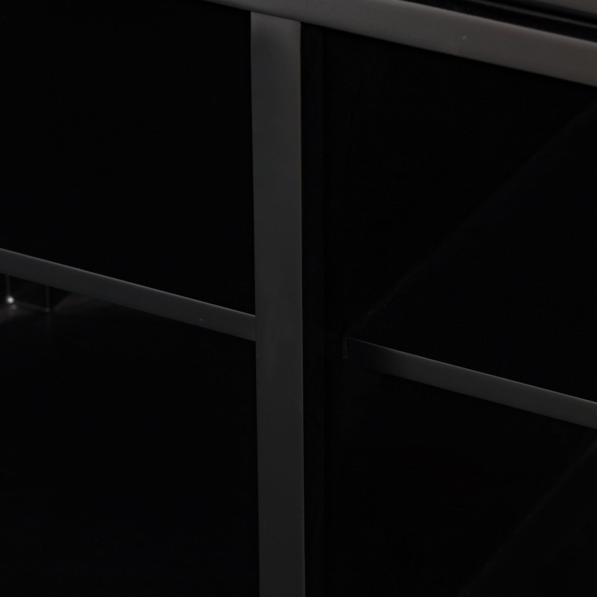 Sorrento 3 Door Hamptons Buffet Black, W 145cm D 50cm H 85cm (RRP $1799) - Image 2