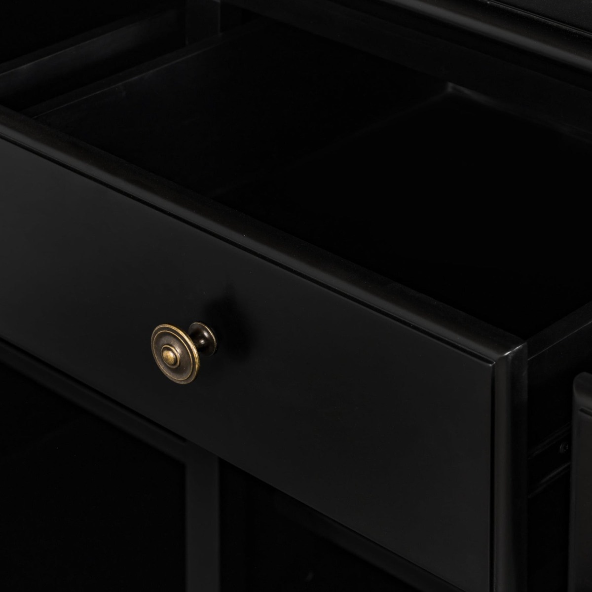 Sorrento 3 Door Hamptons Buffet Black, W 145cm D 50cm H 85cm (RRP $1799) - Image 4