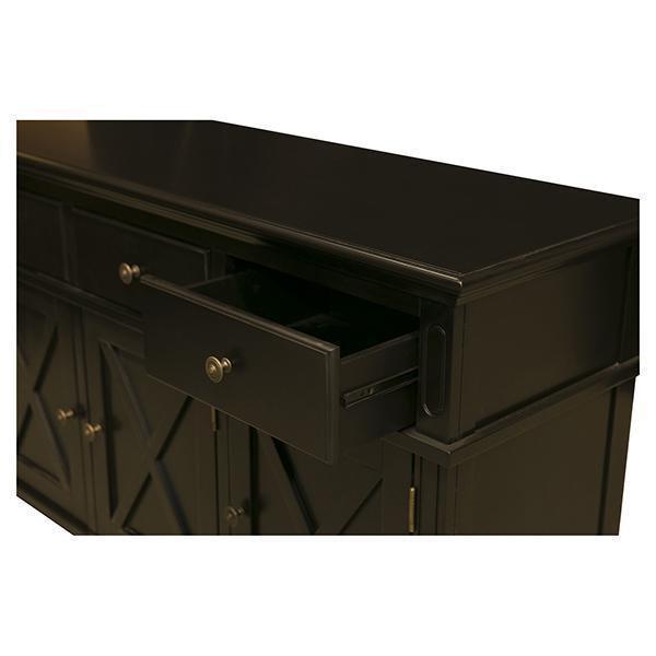 Sorrento 3 Door Hamptons Buffet Black, W 145cm D 50cm H 85cm (RRP $1799) - Image 5