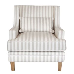 Bondi Hamptons Armchair Natural Stripe, W 92cm D 85cm H 94cm (RRP $1499)