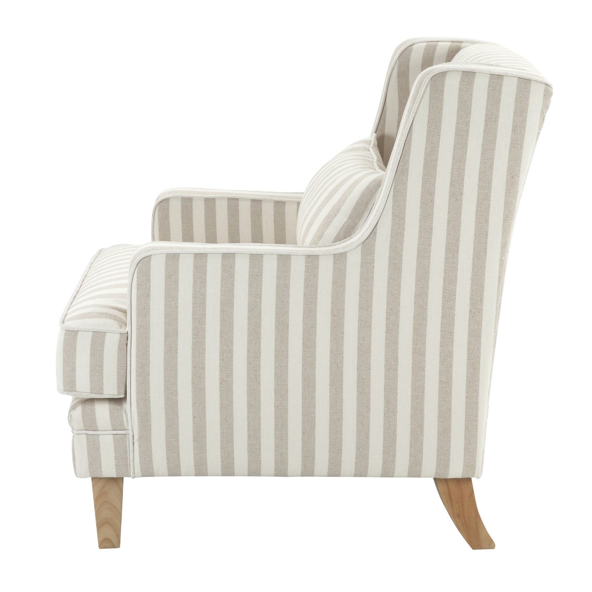 Bondi Hamptons Armchair Natural Stripe, W 92cm D 85cm H 94cm (RRP $1499) - Image 7