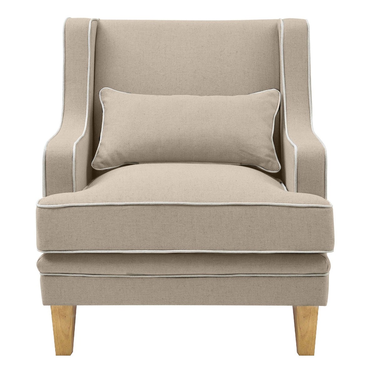 Bondi Hamptons Armchair Natural, W 92cm D 85cm H 94cm (RRP $1499)