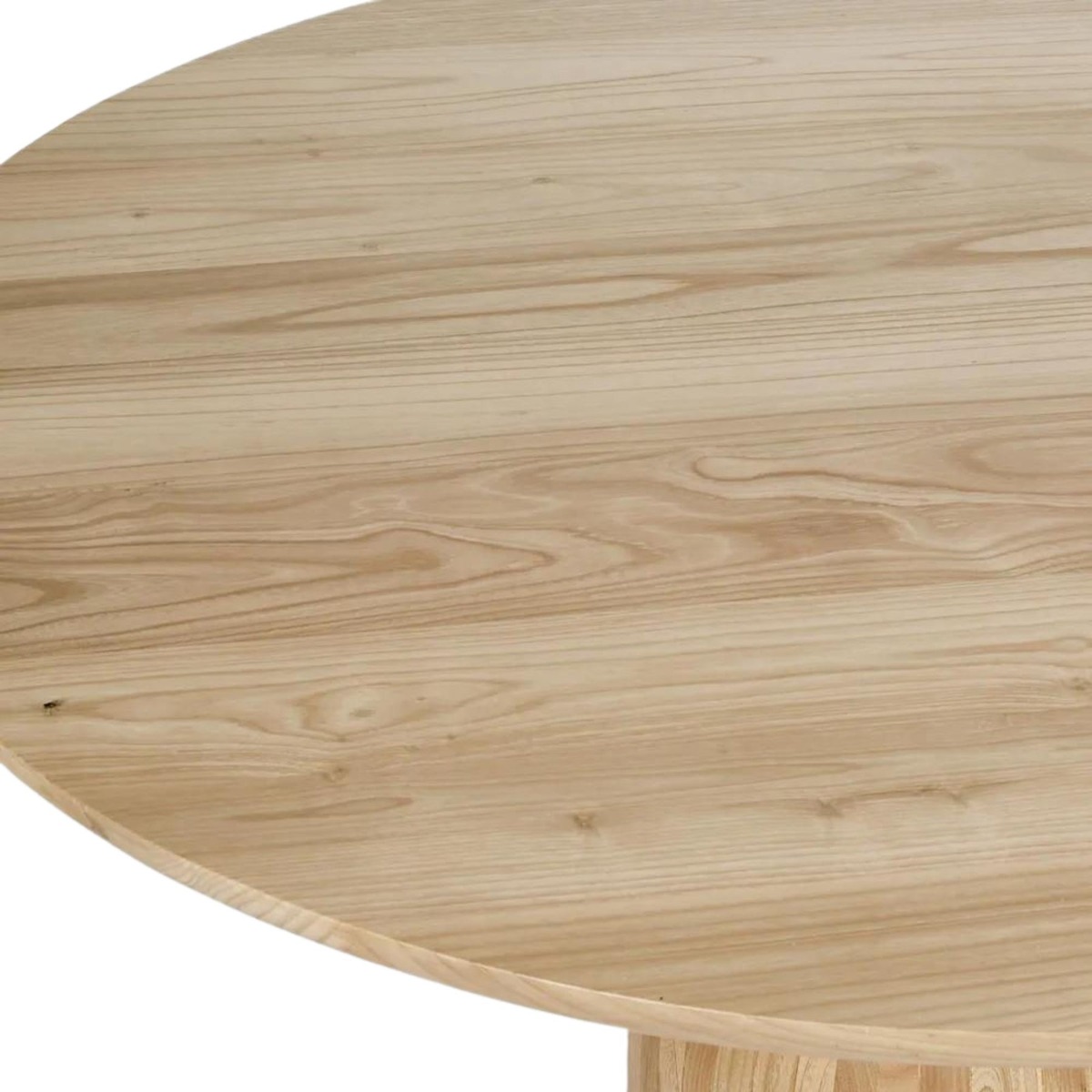 Olive Round Pedestal Dining Table Natural, W 120cm x D 120cm x H 80cm (RRP $2499) - Image 4