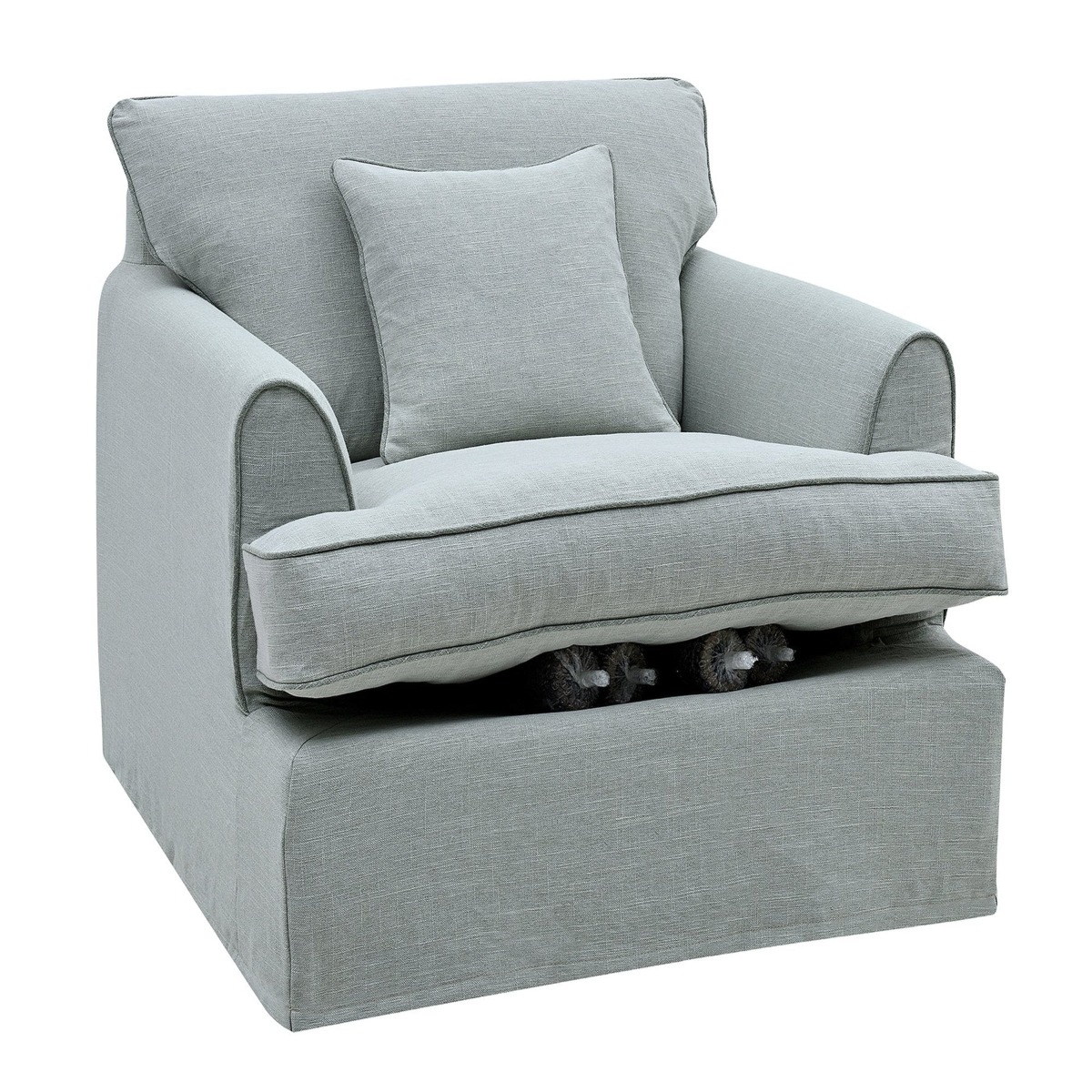 Byron Hamptons Armchair Sage, W 99cm D 96cm H 78cm (RRP $1859) - Image 5