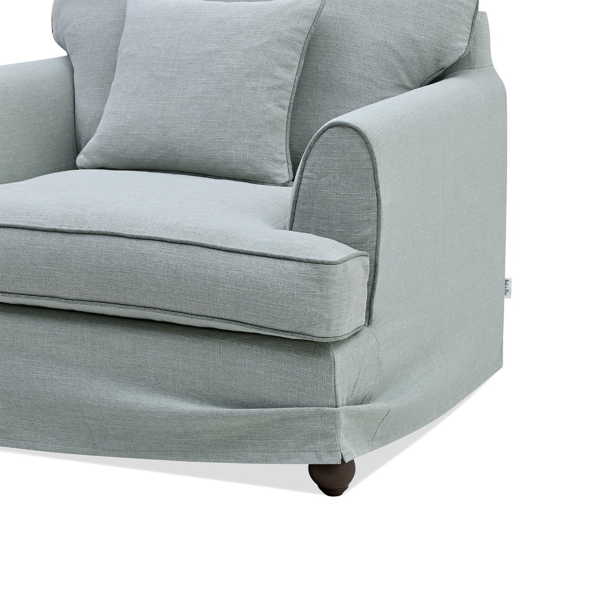 Byron Hamptons Armchair Sage, W 99cm D 96cm H 78cm (RRP $1859) - Image 6