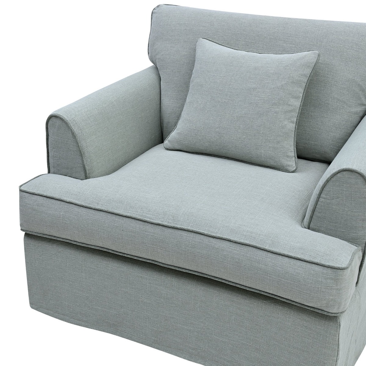 Byron Hamptons Armchair Sage, W 99cm D 96cm H 78cm (RRP $1859) - Image 8