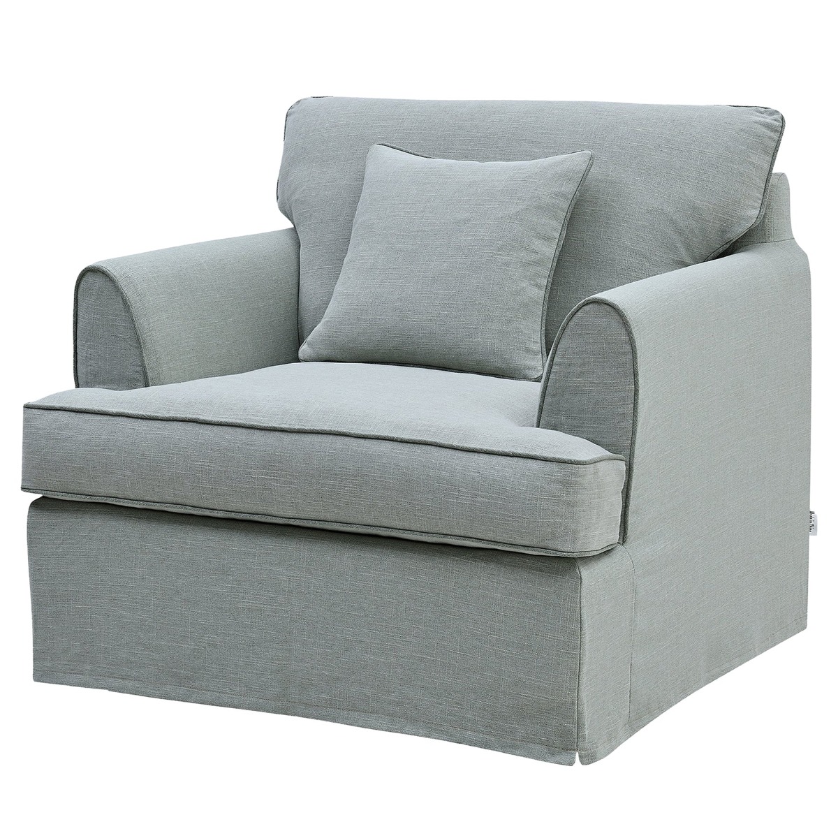 Byron Hamptons Armchair Sage, W 99cm D 96cm H 78cm (RRP $1859) - Image 9