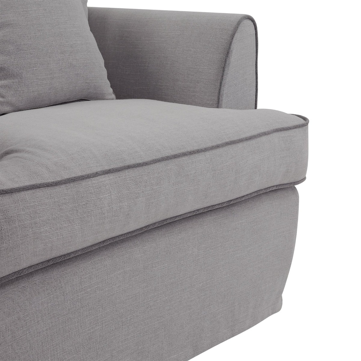 Byron Hamptons Armchair Pebble Grey, W 99cm D 96cm H 78cm (RRP $1859) - Image 4
