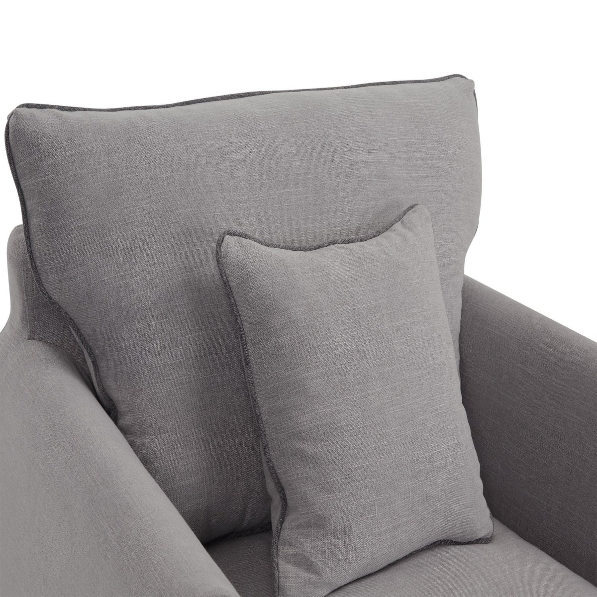 Byron Hamptons Armchair Pebble Grey, W 99cm D 96cm H 78cm (RRP $1859) - Image 5