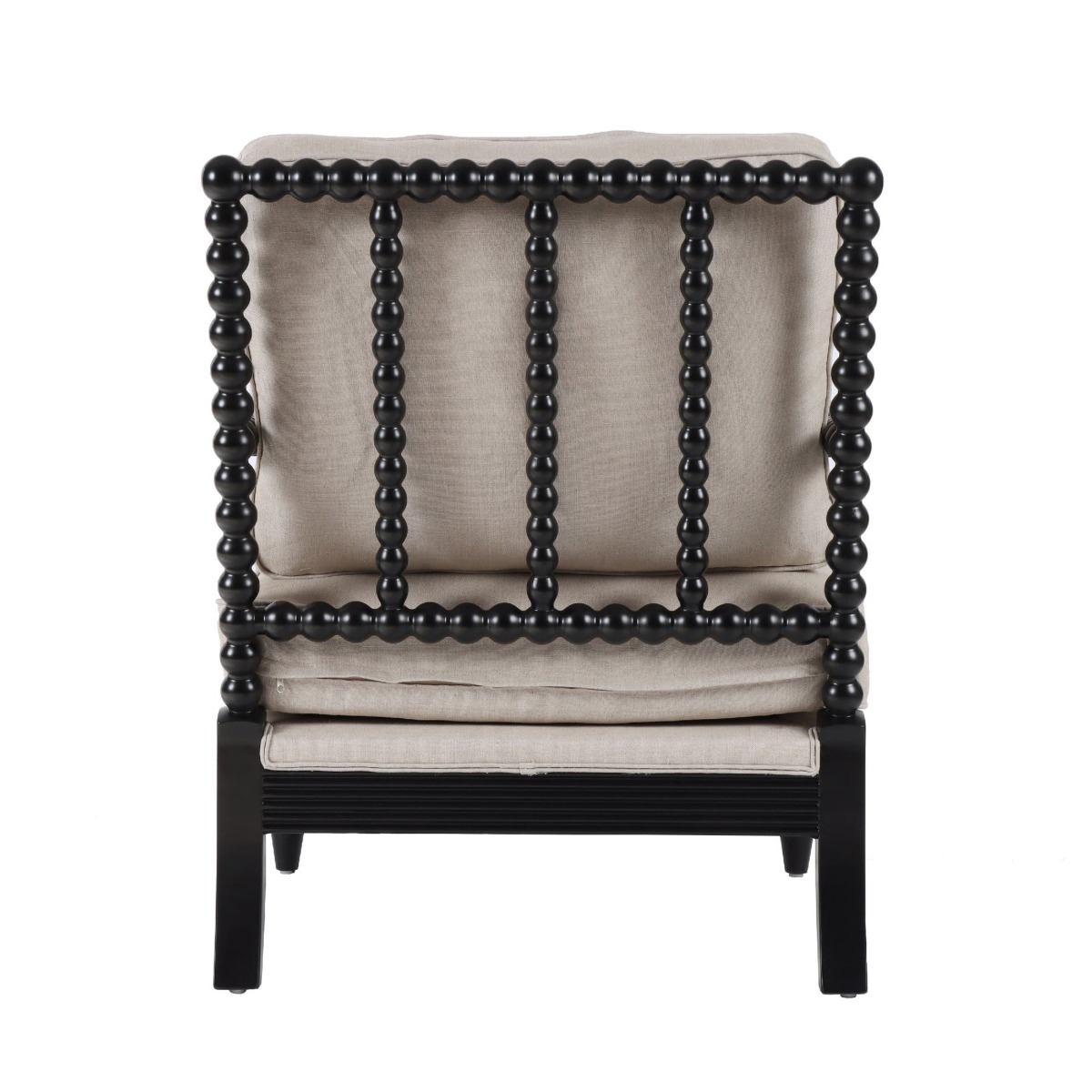 Elizabeth Bobbin Hamptons Armchair Black, W 86 D 71.5 H 86cm (RRP $1479) - Image 5