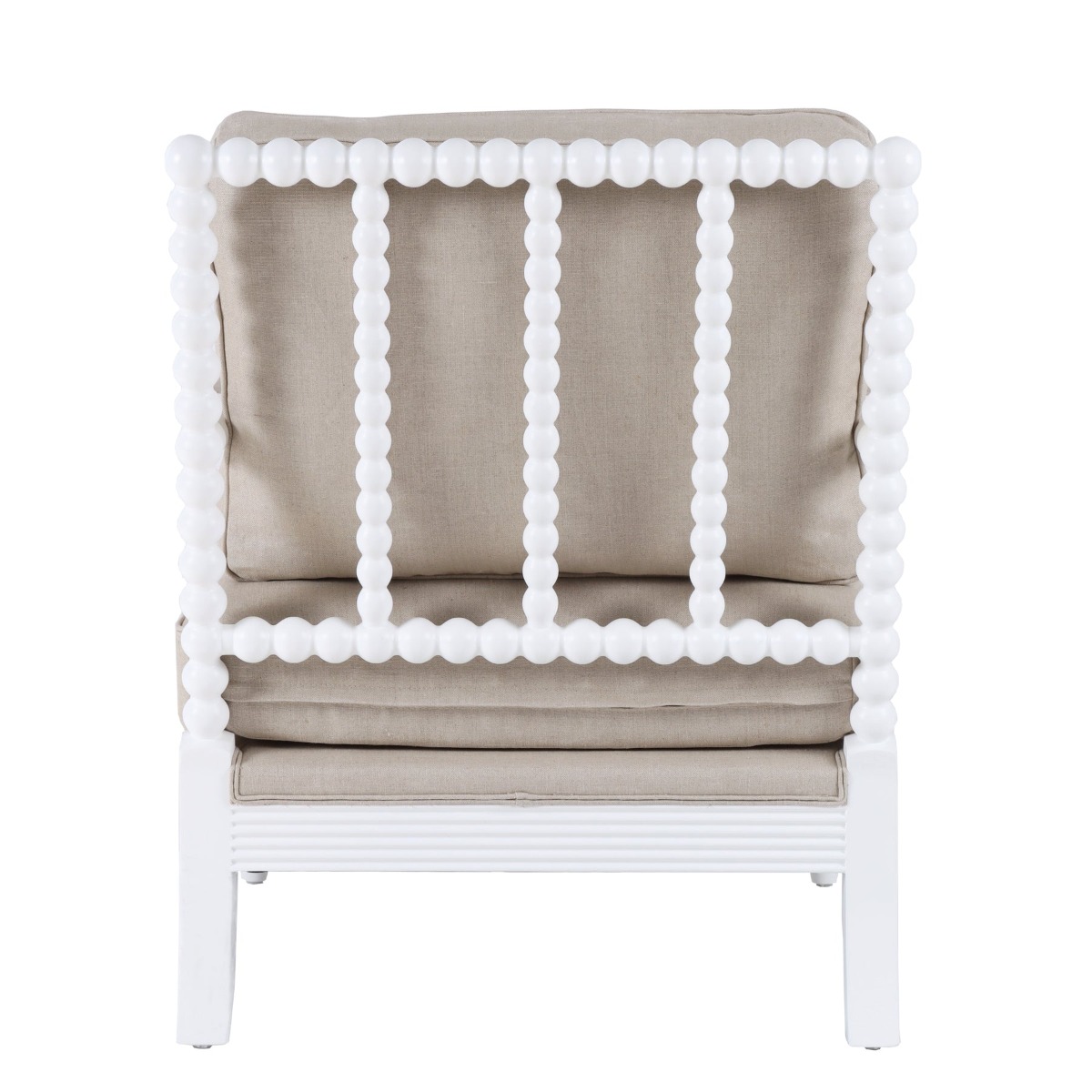 Elizabeth Bobbin Hamptons Armchair White, W 86 D 71.5 H 86cm (RRP $1479) - Image 5
