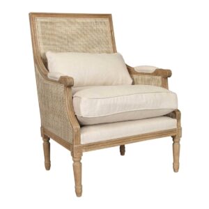 wp-image-tigress-47937.jpg Hicks Oak & Rattan Armchair Natural with Linen Cushions, W 68cm D 68cm H 95cm (RRP $1999)