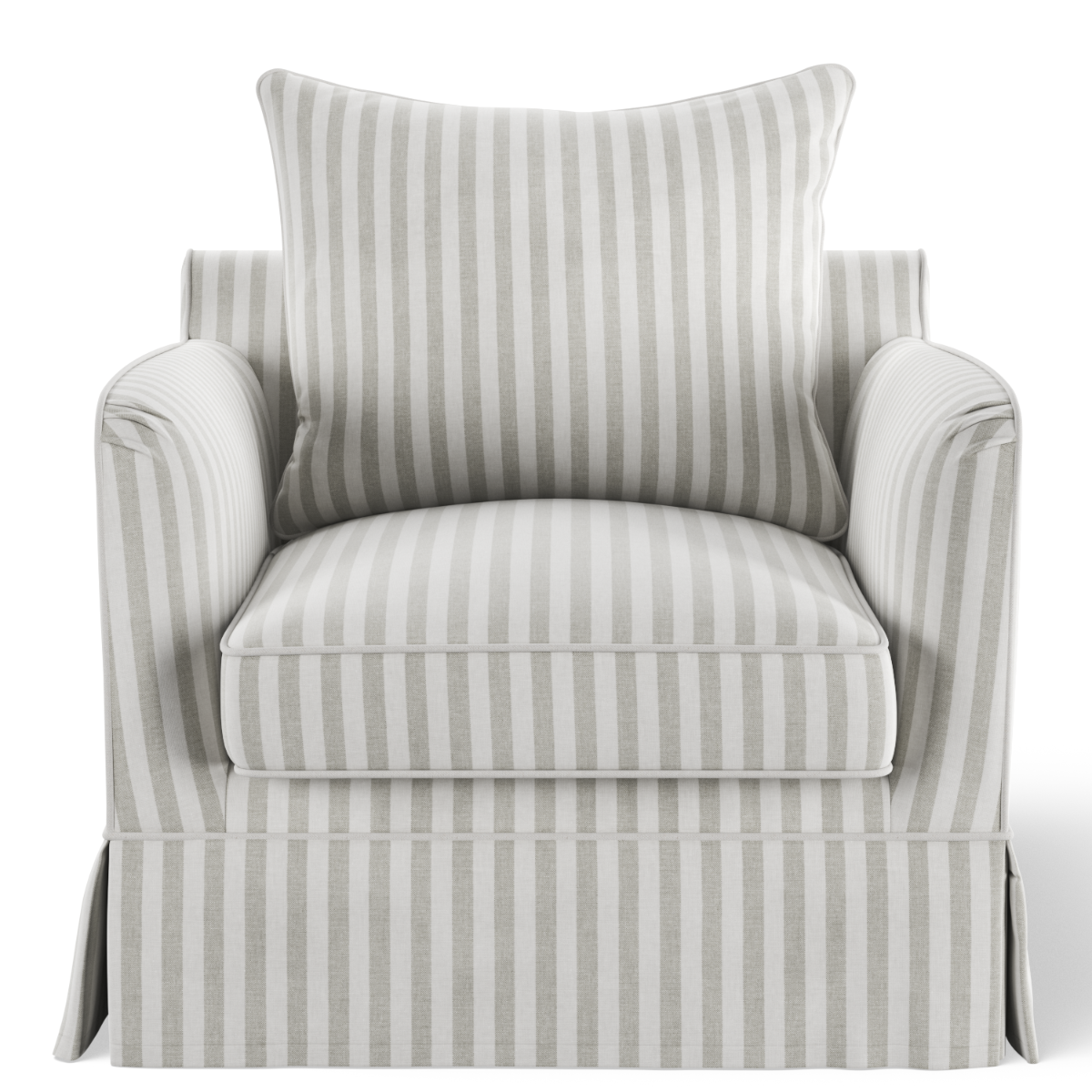 Noosa Hamptons Armchair Natural Stripe, W 91cm D 90cm H 80cm (RRP $1699)