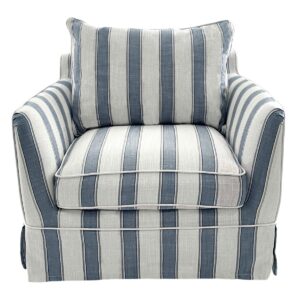 wp-image-tigress-47951.jpg Noosa Hamptons Armchair Blue Sky Stripe, W 91cm D 90cm H 80cm (RRP $1699)