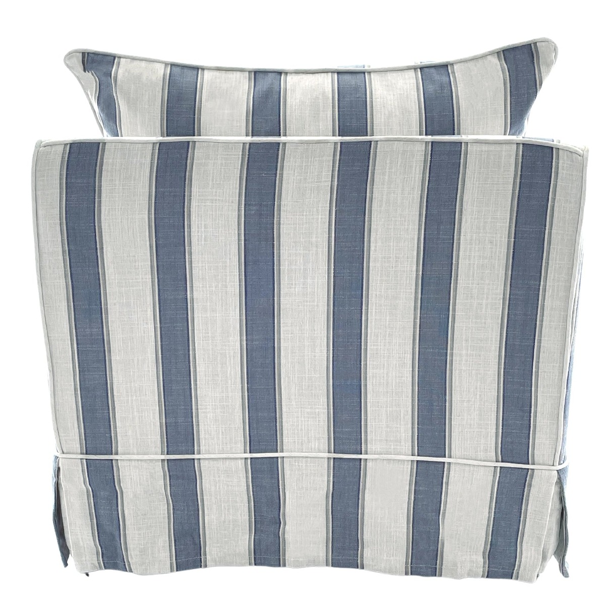 Noosa Hamptons Armchair Blue Sky Stripe, W 91cm D 90cm H 80cm (RRP $1699) - Image 6