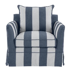 wp-image-tigress-47961.jpg Noosa Hamptons Armchair Denim / Cream, W 91cm D 90cm H 80cm (RRP $1699)