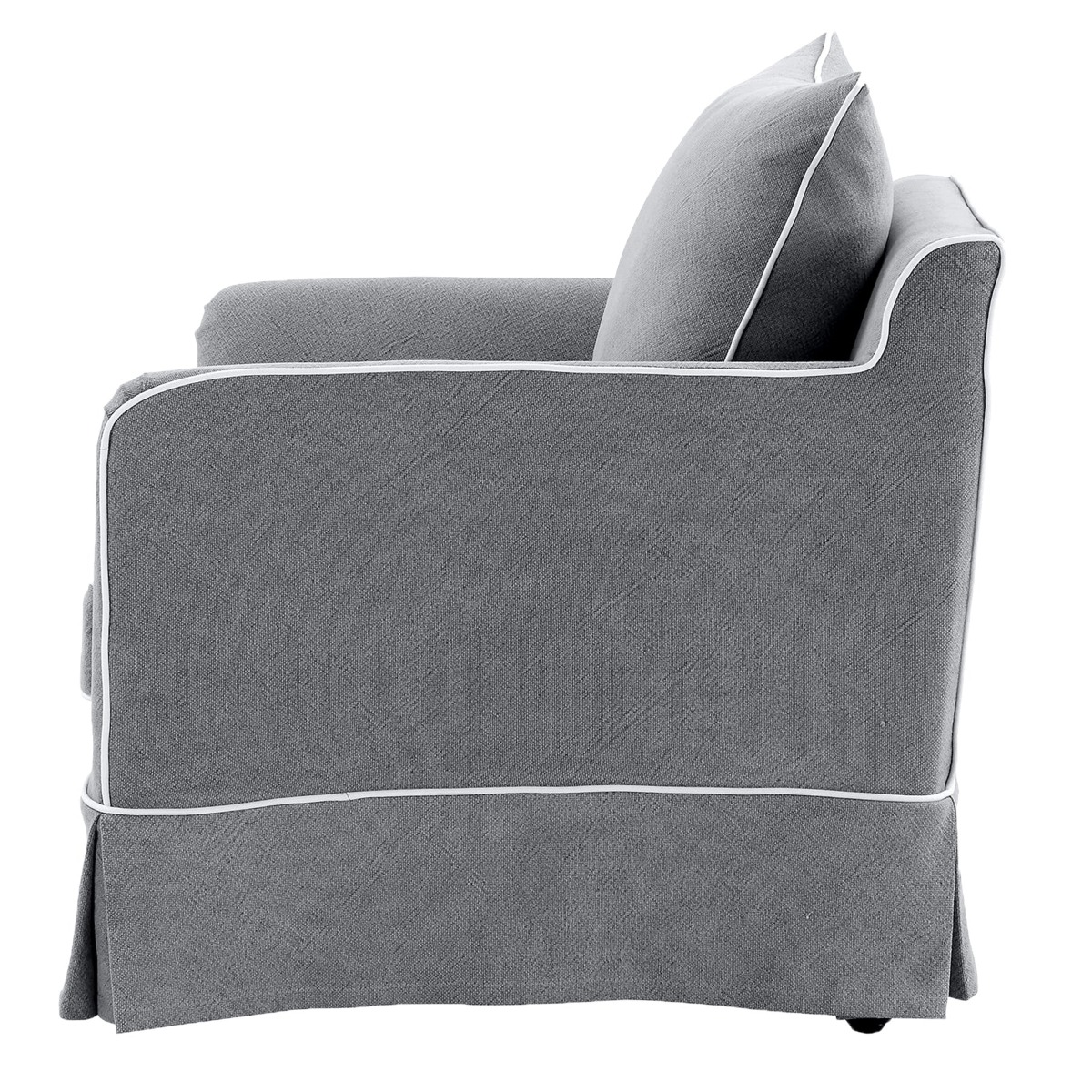 Noosa Hamptons Armchair Grey, W 91cm D 90cm H 80cm (RRP $1699) - Image 5