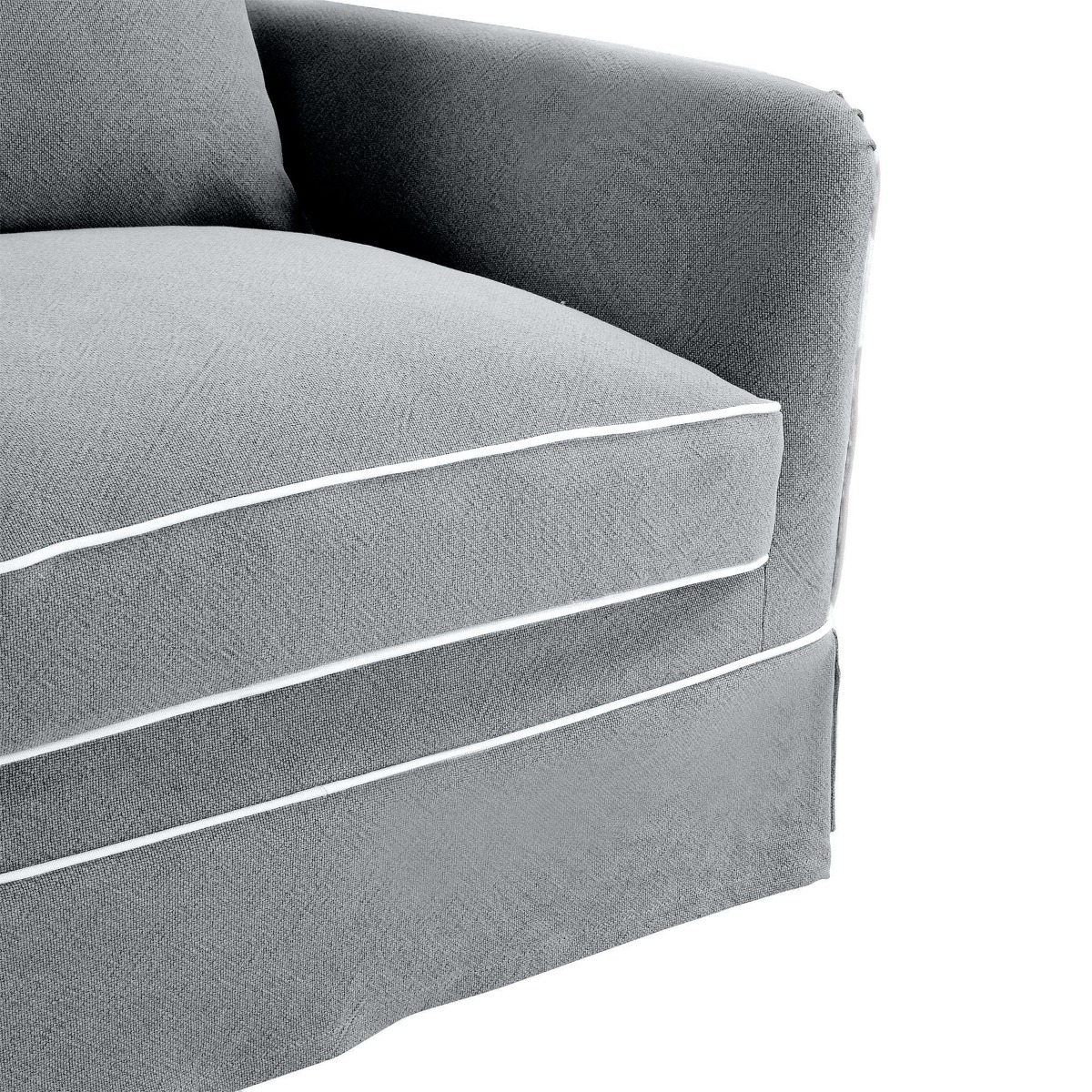 Noosa Hamptons Armchair Grey, W 91cm D 90cm H 80cm (RRP $1699) - Image 7