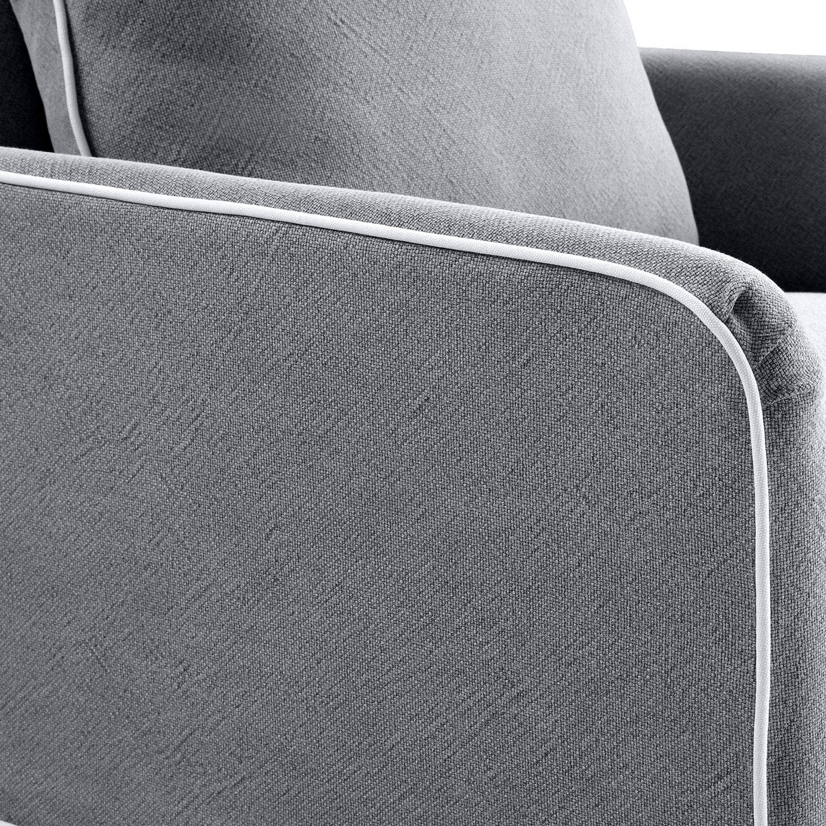 Noosa Hamptons Armchair Grey, W 91cm D 90cm H 80cm (RRP $1699) - Image 8