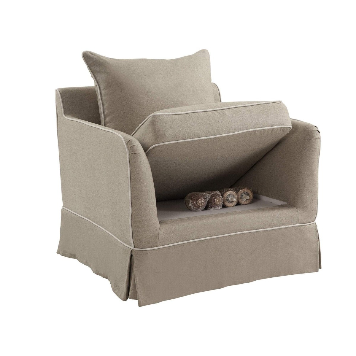 Noosa Hamptons Armchair Natural, W 91cm D 90cm H 80cm (RRP $1699) - Image 2
