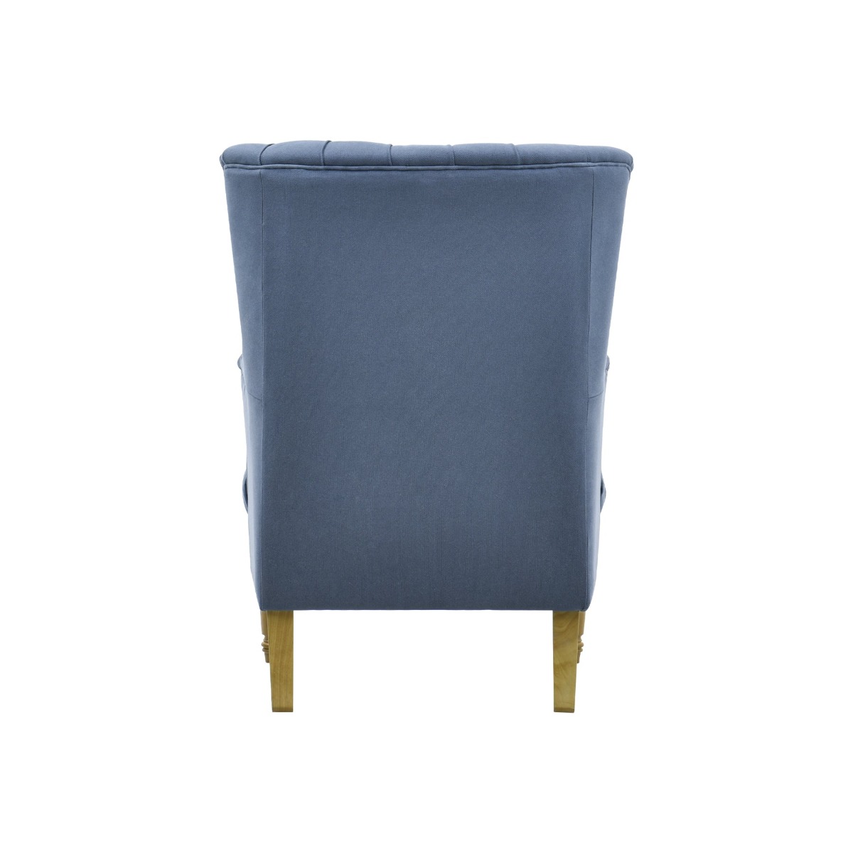 Bayside Hamptons Buttoned Armchair Linen Blend Navy, 78cm x 87cm x 109cm (RRP $1465) - Image 5