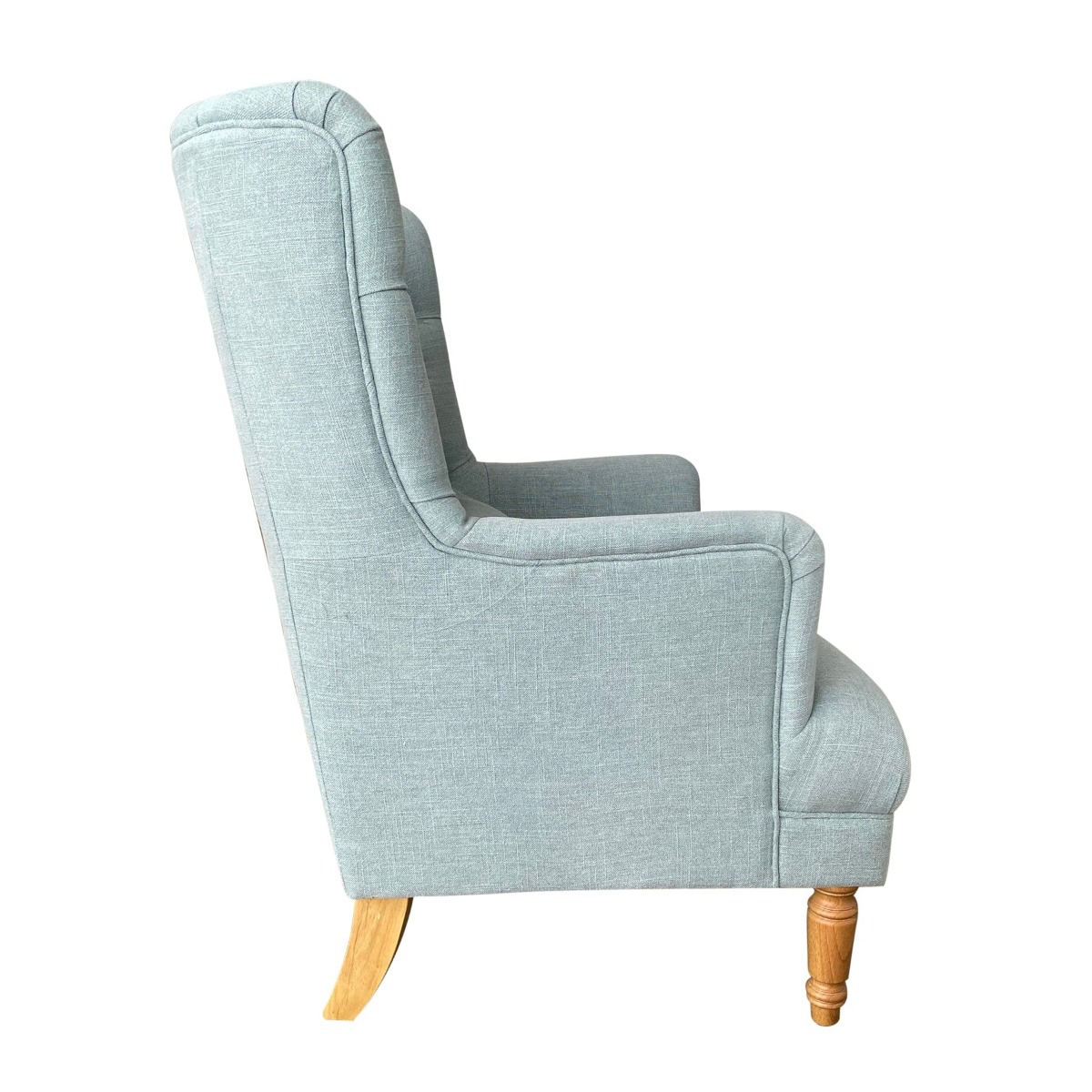Bayside Hamptons Buttoned Armchair Linen Blend Pistachio, 78cm x 87cm x 109cm (RRP $1465) - Image 3