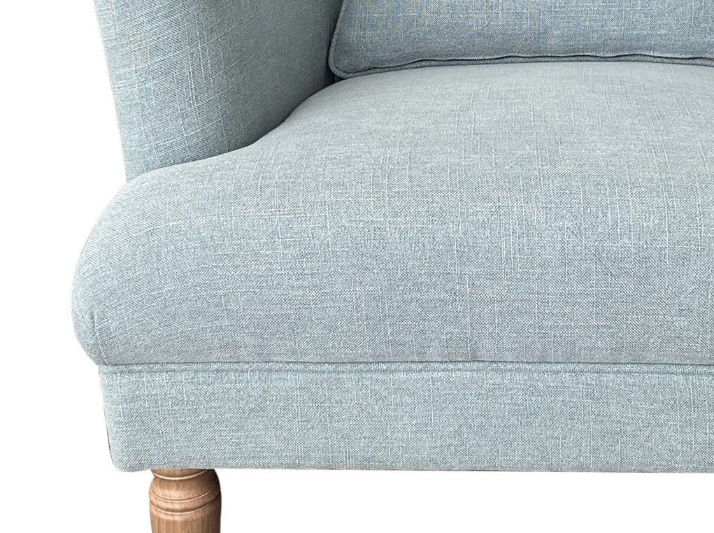 Bayside Hamptons Buttoned Armchair Linen Blend Pistachio, 78cm x 87cm x 109cm (RRP $1465) - Image 5