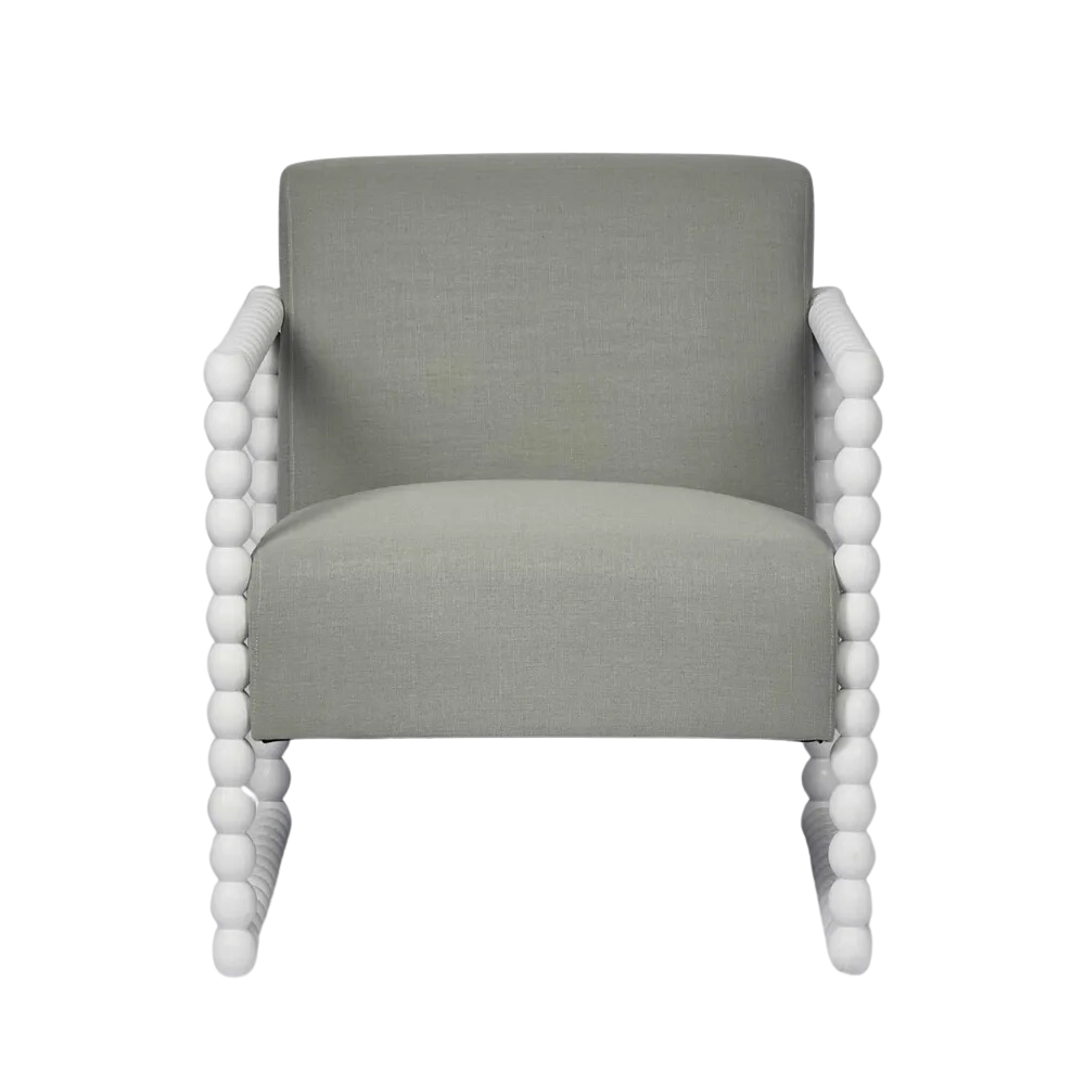Bobbin Hamptons Armchair Seafoam, W 86 D 71.5 H 86cm (RRP $1479)
