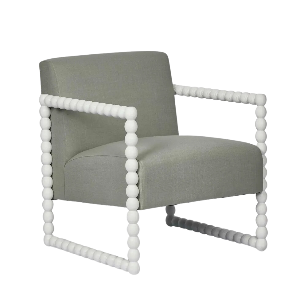 Bobbin Hamptons Armchair Seafoam, W 86 D 71.5 H 86cm (RRP $1479) - Image 3