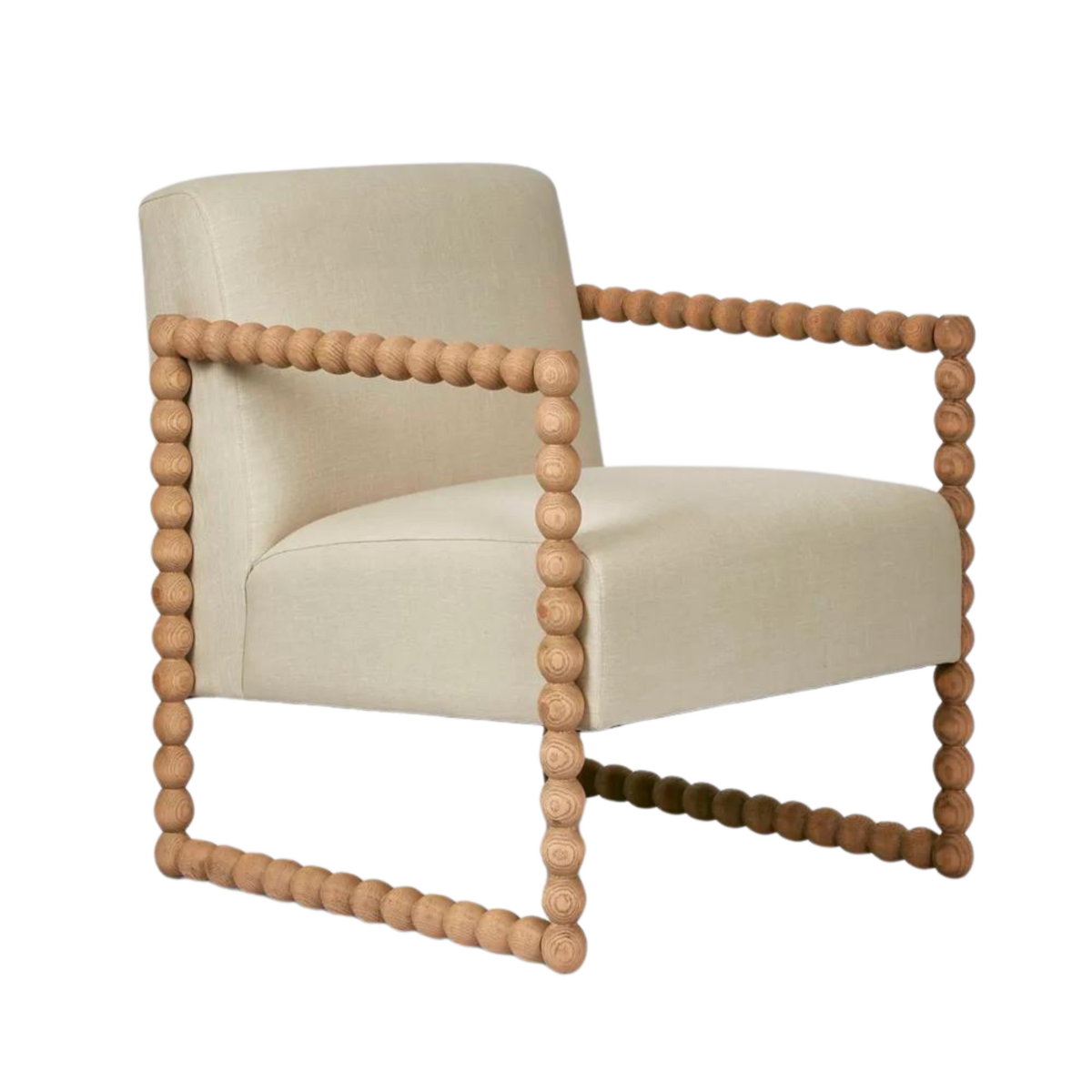 Bobbin Hamptons Armchair Natural, W 86 D 71.5 H 86cm (RRP $1479) - Image 2