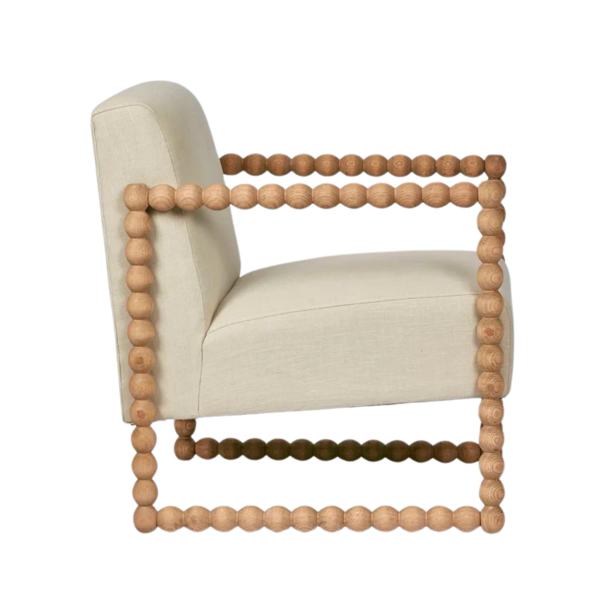 Bobbin Hamptons Armchair Natural, W 86 D 71.5 H 86cm (RRP $1479) - Image 3