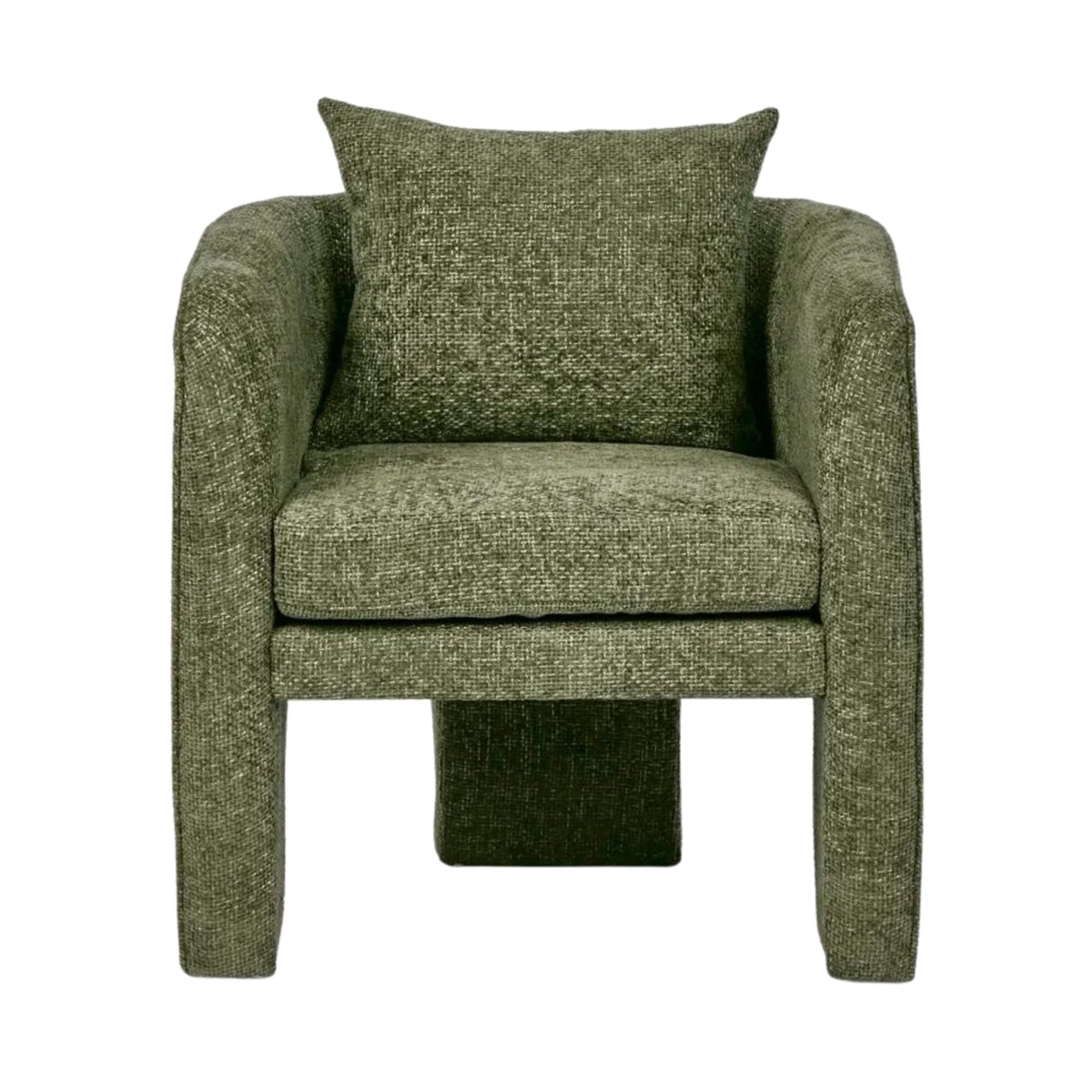 Kennedy Armchair Green, W 72cm x D 72cm x H 79.5cm (RRP $775)