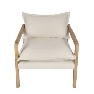 Coolum Armchair Natural Cream, W 77cm D 75cm H 83cm (RRP $989)