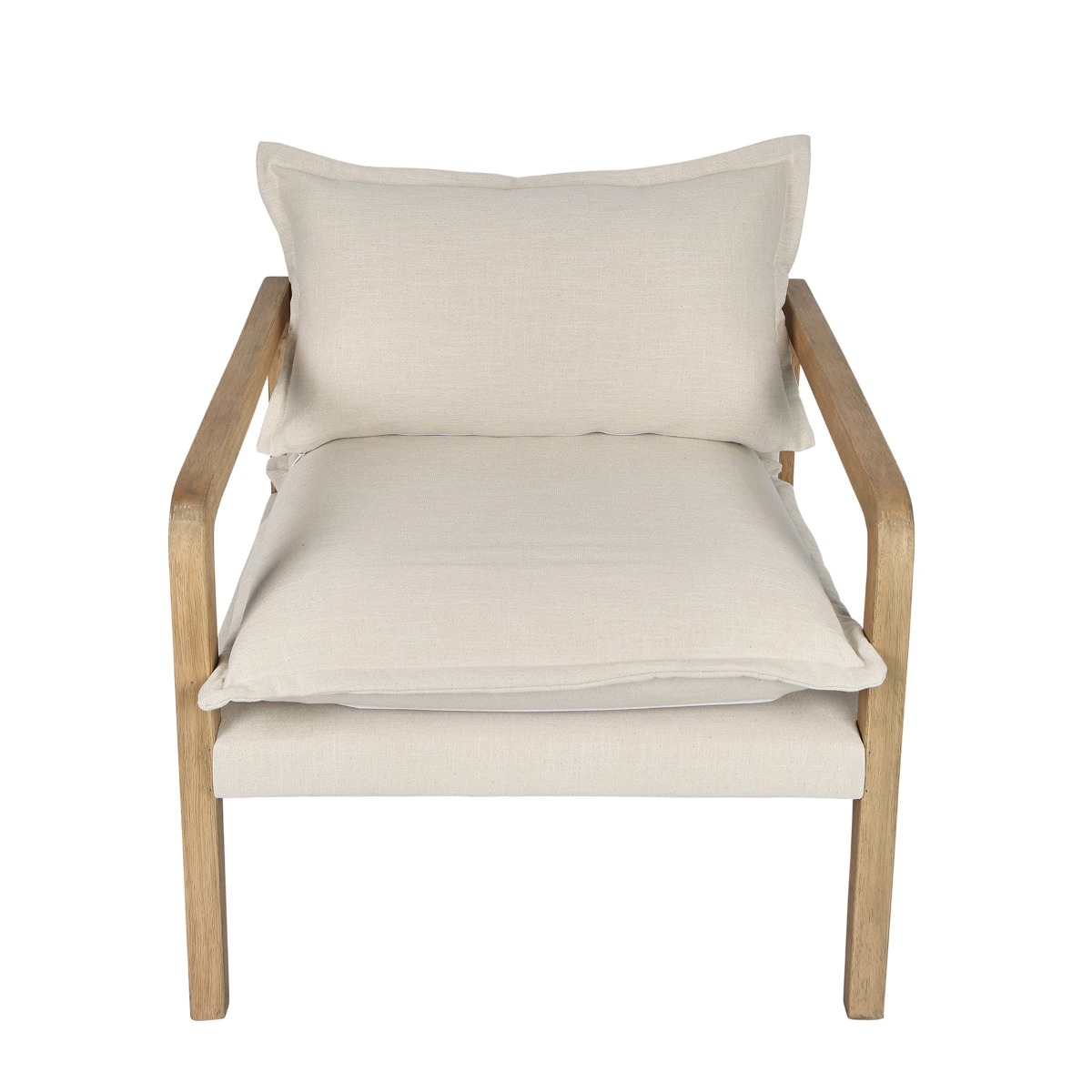 Coolum Armchair Natural Cream, W 77cm D 75cm H 83cm (RRP $989)