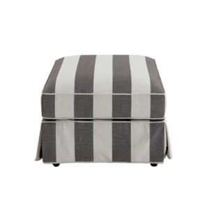 wp-image-tigress-48264.jpg Noosa Hamptons Ottoman Grey/Cream Stripe, W 83cm D 83cm H 45cm (RRP $849)