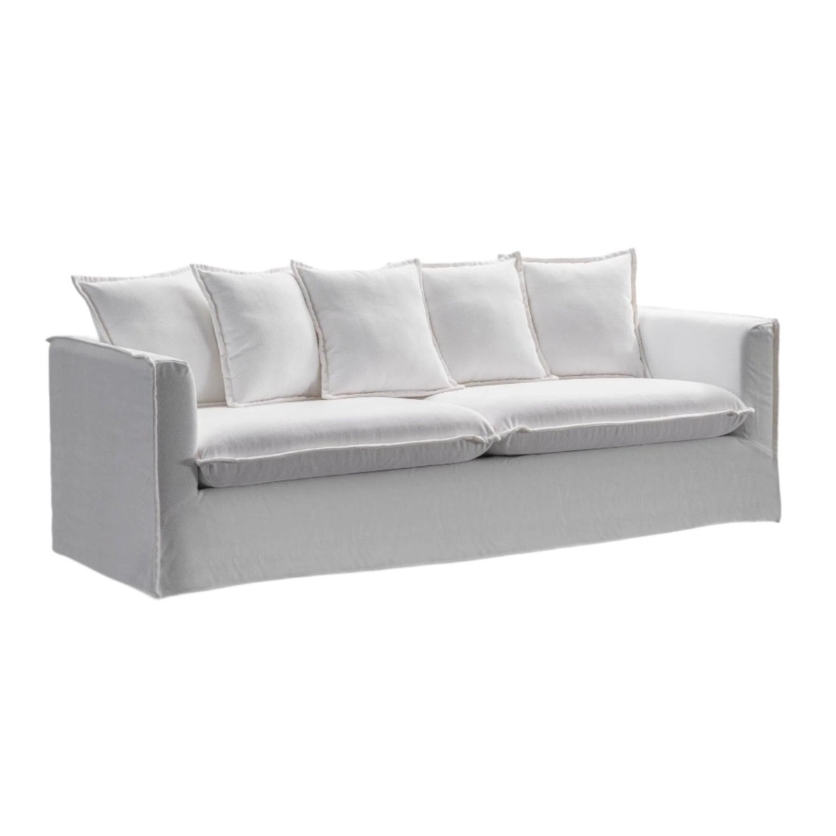 Airlie 3 Seater Sofa Pearl, L 217cm W 86cm H 85cm (RRP $2599)