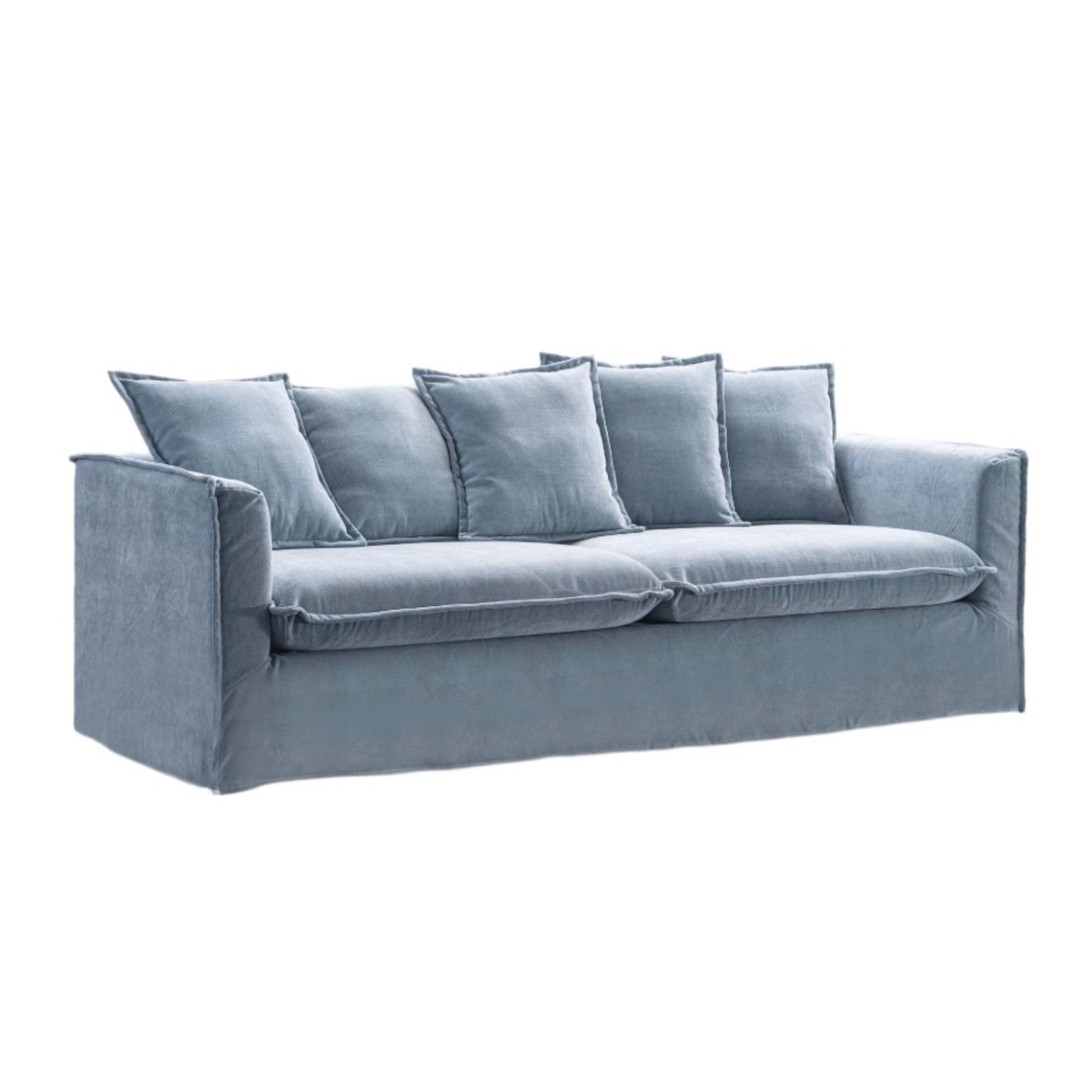 Airlie Coastal Style 3 Seater Sofa Lake, L 217cm W 86cm H 85cm (RRP $2599)