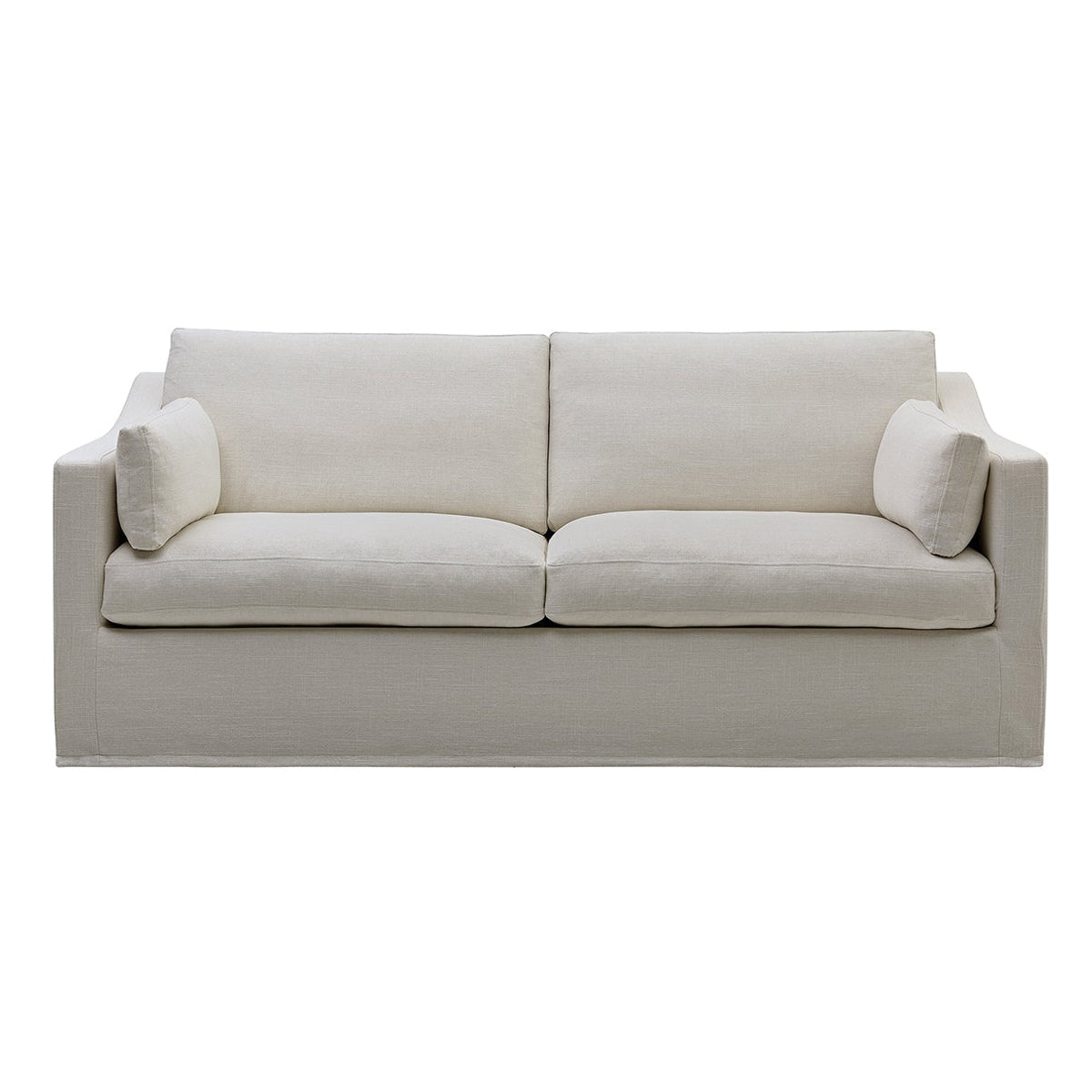 Clovelly Hamptons 3 Seat Sofa Ivory, W 220cm D 112cm H 95cm (RRP $3299)