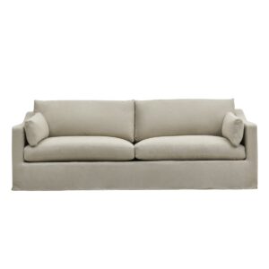Clovelly Hamptons 3 Seat Sofa Natural, W 220cm D 112cm H 95cm (RRP $3299)