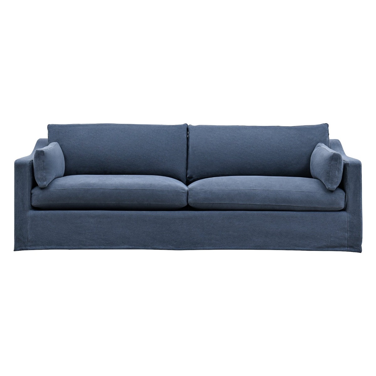 Clovelly Hamptons 3 Seat Sofa Navy, W 220cm D 112cm H 95cm (RRP $3299)