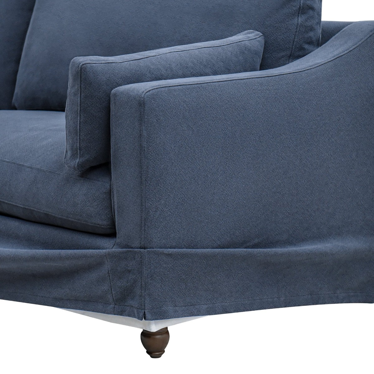 Clovelly Hamptons 3 Seat Sofa Navy, W 220cm D 112cm H 95cm (RRP $3299) - Image 5
