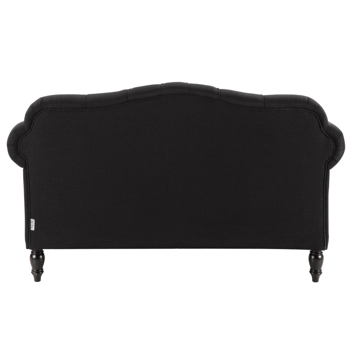 Vaucluse Buttoned Tuffed 2 Seat Sofa Charcoal W/ Studs, W 177cm D 87cm H 90cm (RRP $2299) - Image 4